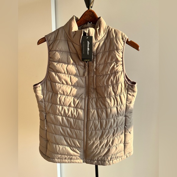 SOLD NWT Eddie Bauer Repel Pro Alpine Vest Quilted Puffer Zip Pockets Packable M - Picture 1 of 10